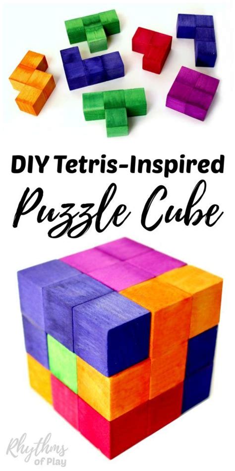 Diy Tetris Inspired Puzzle Cube Hobbies For Kids Woodworking For