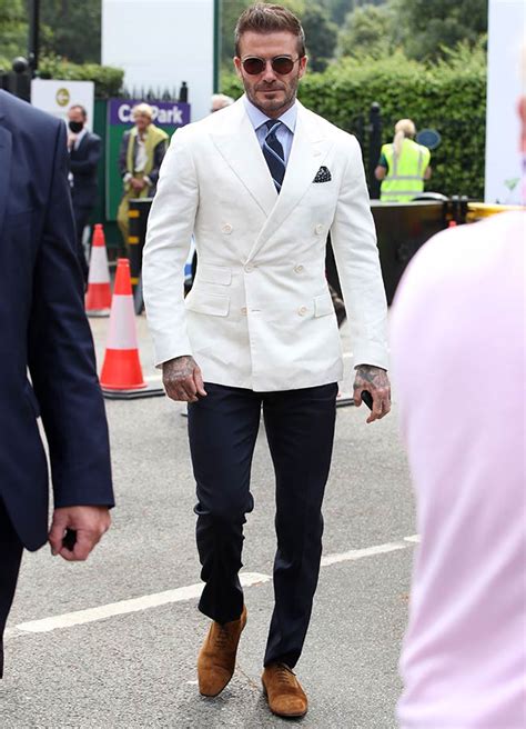 David Beckham Pulls Off A Suave 007 Impression At Wimbledon