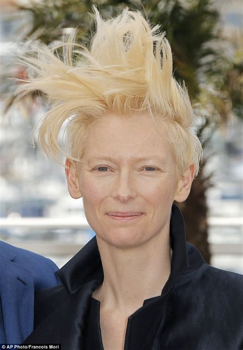 Cannes Film Festival 2013 Tilda Swinton Has Her Blonde Locks Thrown