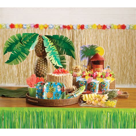 Tiki Centerpiece Party Decorations Hawaii Party Hawaiian Party
