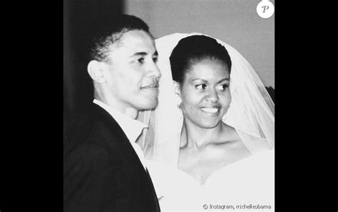Michelle Et Barack Obama Lors De Leur Mariage En 1992 Instagram