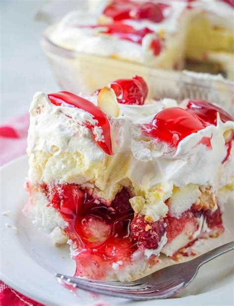 Cherry Trifle Dessert With Scrumptious Layers Of Angel