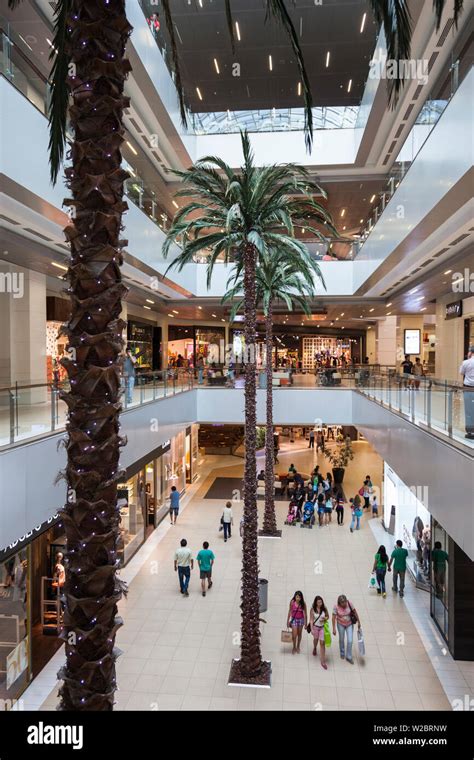 Chile Santiago Interior Of The Costanera Center Shopping Mall Stock