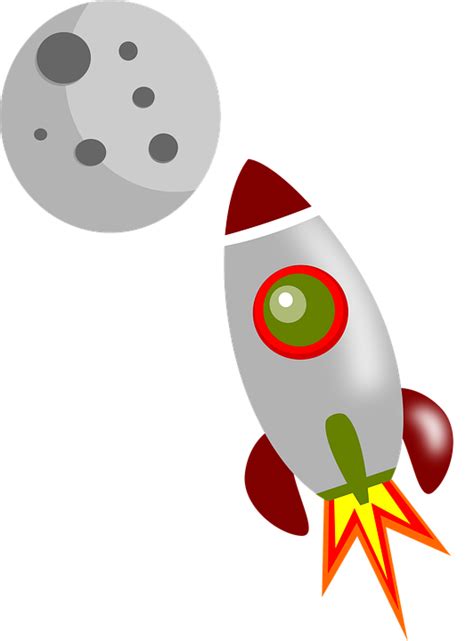Download Rocket Moon Space Royalty Free Vector Graphic Pixabay