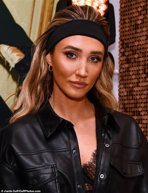 Megan Mckenna Flashes Her Lace Bra As She Leads The Stars At Lingerie Launch Bash Daily Mail