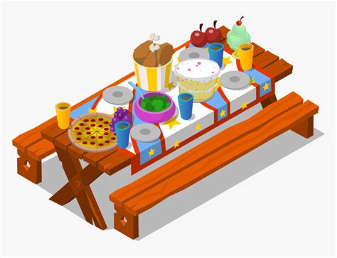 Picnic Table Clipart Illustration Png Clipart Picnic Table With Food Sexiz Pix