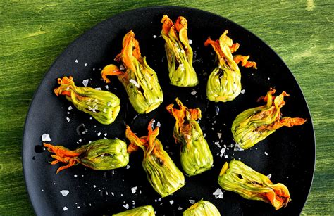 Zucchini Blossoms With Burrata And Tapenade Recipe Nyt Cooking