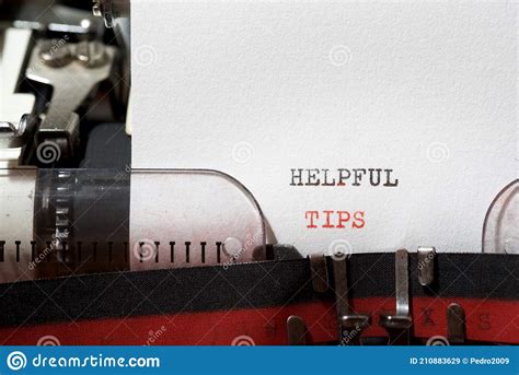 Helpful Tips Text Stock Image Image Of Tips Easier 210883629