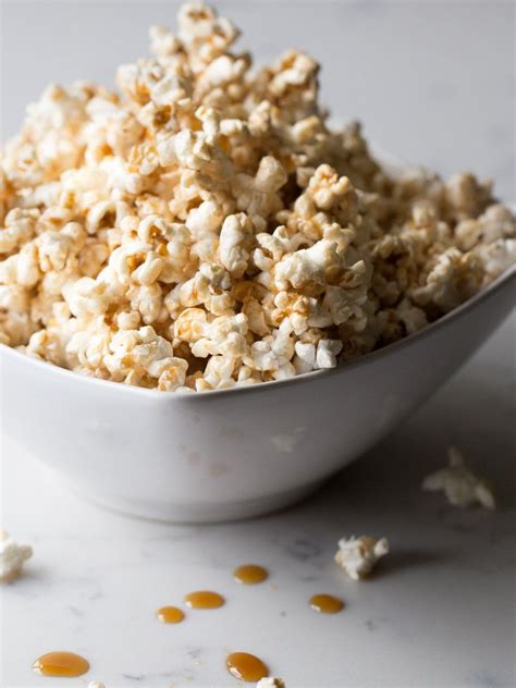 Maple Glazed Popcorn Recipe Glazed Popcorn Popcorn Recipes Easy