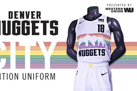 The nuggets' rainbow skyline jerseys of old are a work of art. MUST SEE: The Denver Nuggets have brought back the Rainbow Skyline jersey!!!