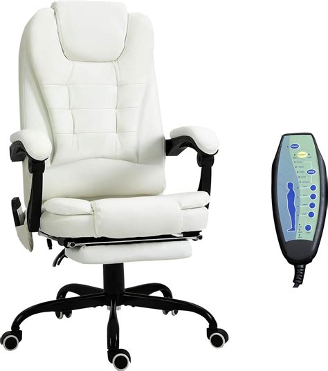 Vinsetto 7 Point Vibration Massage Office Chair Faux Leather Executive Office Chair With