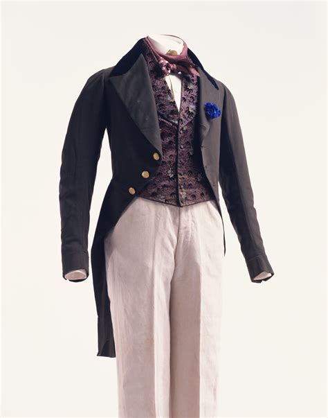 Mens Three Piece Ensemble 1830s England From The Kyoto Costume
