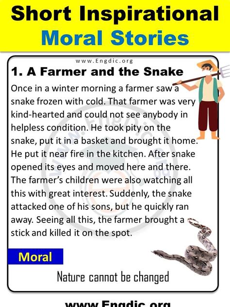 Short Inspirational Moral Stories For Kids In English With Pdf