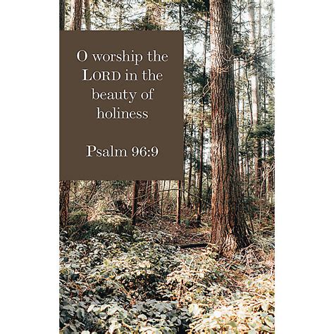 O Worship The Lord Bulletin Pkg 100 General Worship Lifeway