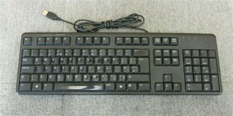 Dell Kb212 B Hwrd1 Usb Wired Slim Black 104 Key Uk Qwerty Standard Keyboard