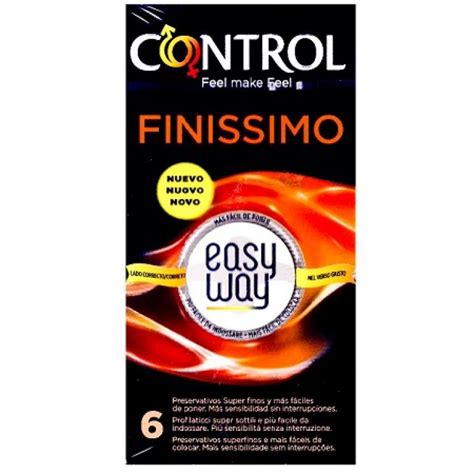 Finissimo easy way control indicates the correct side to start unrolling from and has a soft strip to unroll the prophylactic with a simple and agile movement. Profilattici Control Finissimo Easy Way 6 Pezzi | Farmacia ...