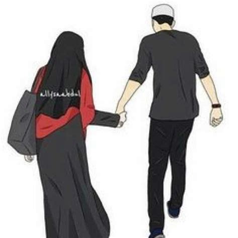 Kapelan Gambar Kartun Muslimah Kapelan Keren Pp Couple Anime Romantis