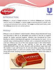 INTRODUCTION.pptx - INTRODUCTION Lifebuoy is a brand of ...
