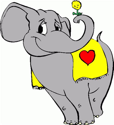 Elephant With Flower Clipart Clipart Elephant With Flower