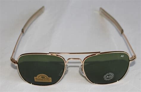 2015 New Army Military Ao Aviator Sunglasses American Optical Glass Lense Alloy Frame Quality