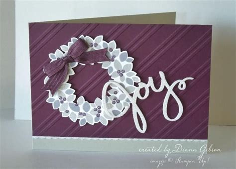 Wondrous Wreath Sideways By Diana Gibson Cards And Paper Crafts At
