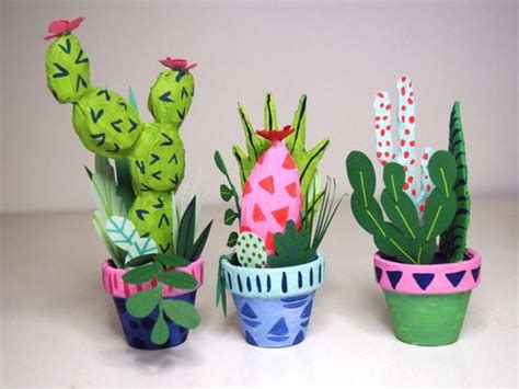 Make A Diy Paper Cactus In 4 Easy Steps