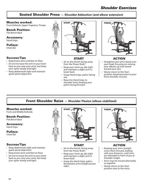 Shoulder Exercises Seated Shoulder Press Front Shoulder Raise