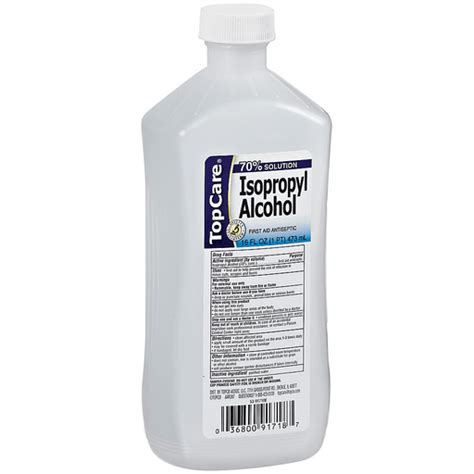 Topcare First Aid Antiseptic Alcohol Isopropyl 70 Solution First Aid