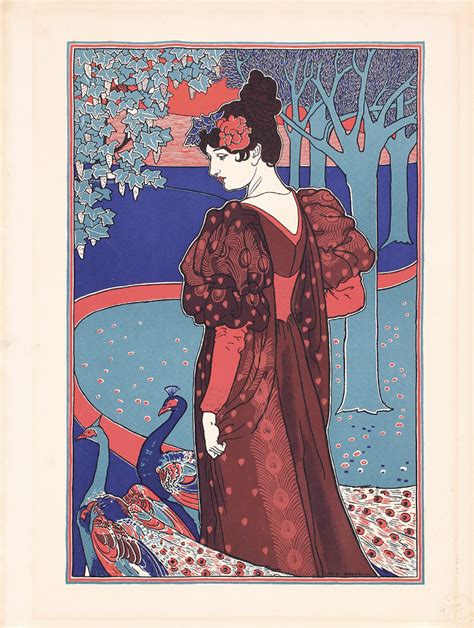 Original 1890s Louis Rhead Art Nouveau Print