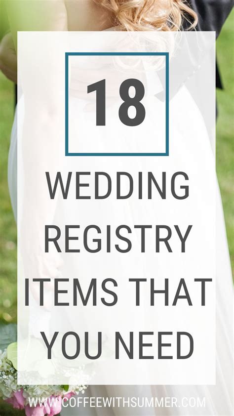 The Best Wedding Registry Items That You Need Coffee With Summer Best Wedding Registry