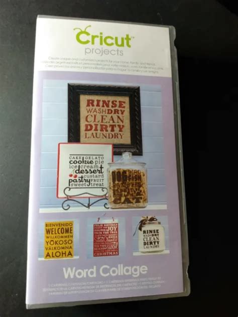 Cricut Project Word Collage Cartridge With Phrases Home Decor 2001096