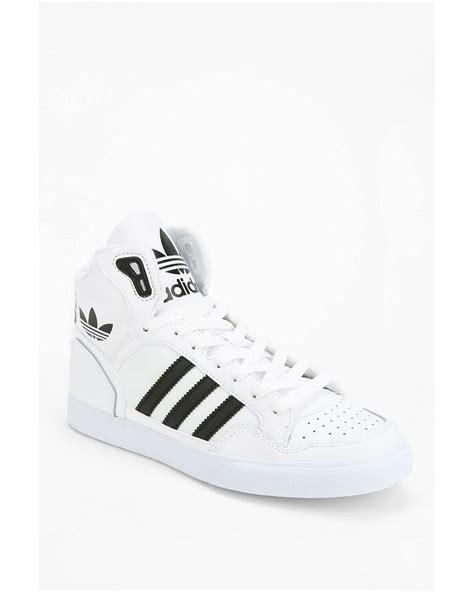 Adidas Originals Extaball Leather Hightop Sneaker In White Lyst