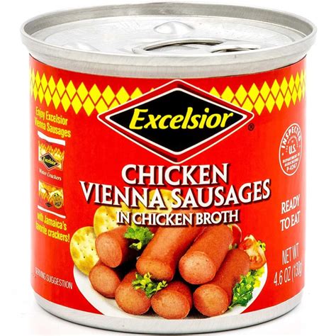 Excelsior Chicken Vienna Sausages In Chicken Broth 46 Oz Walmart