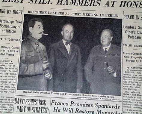 Potsdam conference with free interactive flashcards. Potsdam Conference... - RareNewspapers.com