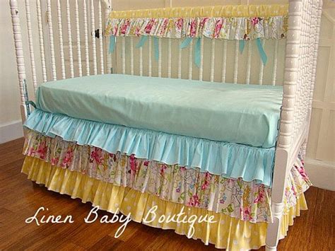 Conversion rails cribs fitted sheets full size cribs mini cribs quilt bedding sets crib toddler standard twin full mini crib modern traditional rustic luxury and glam contemporary all deals sale. Crib Bedding. Yellow Teal and Pink Baby Bedding. 3 Tiered ...