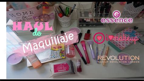 haul maquillaje low cost essence makeup revolution y i heart makeup maquillalia youtube
