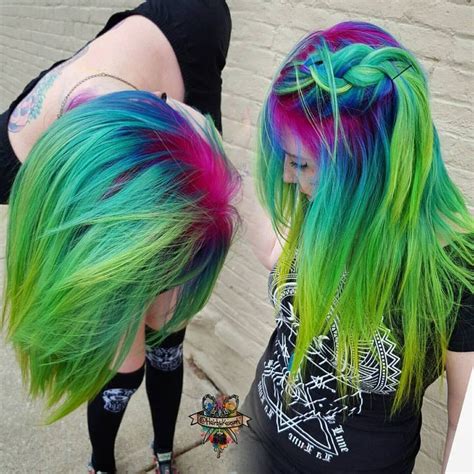 Green Hair And Vivid Hair Gorgeous Hair Color Cool Hair Color Hair Colors Funky Hairstyles