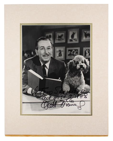 Walt Disney Signed Oversized Photograph Rr Auction