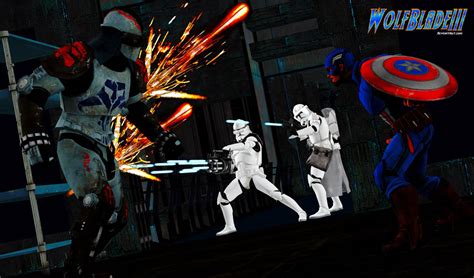 Captain America And The Clones Vs Durge By Wolfblade111 On Deviantart