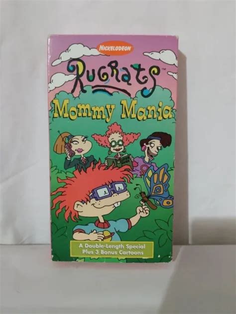 RUGRATS MOMMY Mania VHS 1998 Orange Tape OOP RARE Nickelodeon