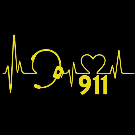 Heartbeat Dispatch 911 Svg Dxf Eps Png File 911 Dispatch He Inspire