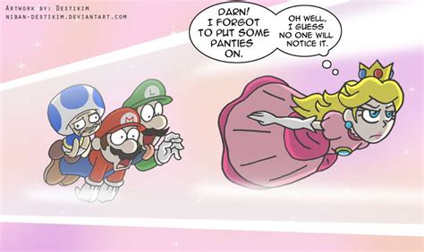 Peach Has Got It By Niban Destikim Mario Funny Mario Art Super