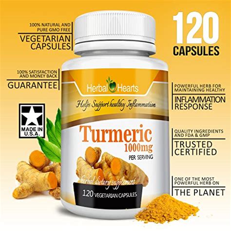 Organic Turmerictumeric Curcumin 1000mg 100 Pure Extract Vegetarian