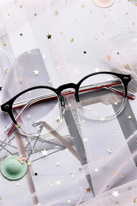 kbt98326 round black eyeglasses frames leoptique