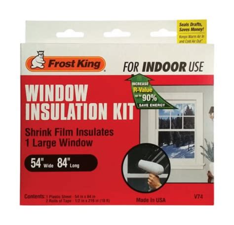 Frost King Clear Indoor Window Film Insulator Kit 54 In W X 84 In L