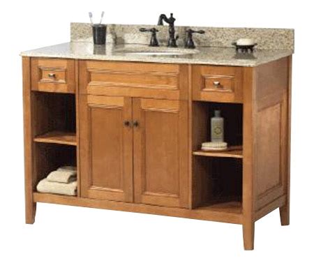 Eclife 48 bathroom vanity sink combo grey w/side cabinet vanity white rectangle ceramic vessel sink and chrome solid brass faucet and pop up drain, w/mirror (t03b02gy2b11gy). Wood 48 Bathroom Vanity Plans PDF Plans