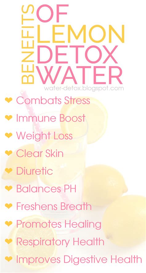 10 Benefits Of Lemon Detox Water Water Detox