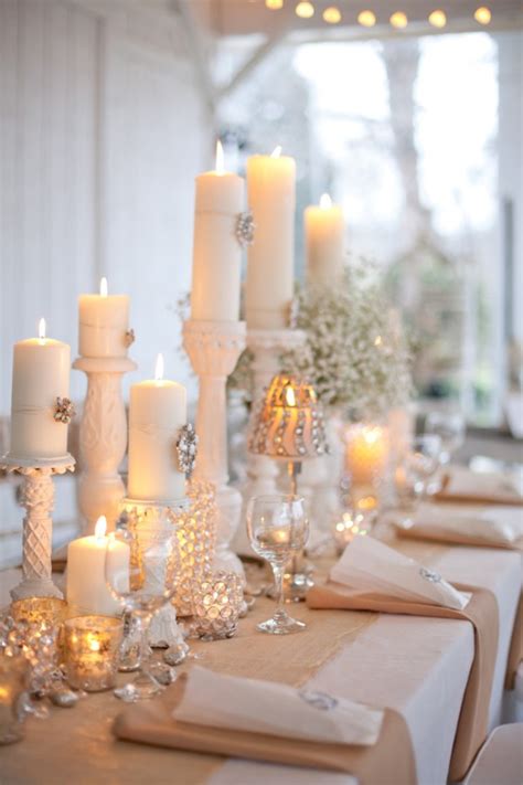 Romantic Crystal Candle Centerpiece Elizabeth Anne Designs The