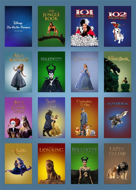 Collection Disney Live Action Remakes Plexposters