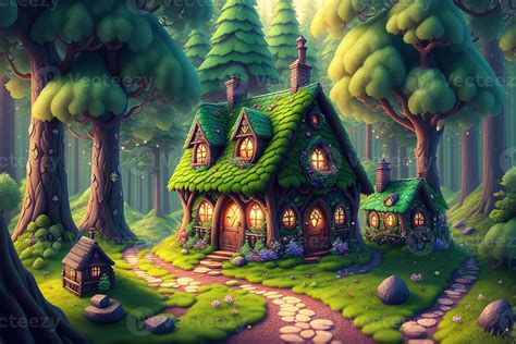 fantasy house fairy tale little cottage in magical forest by 22513423